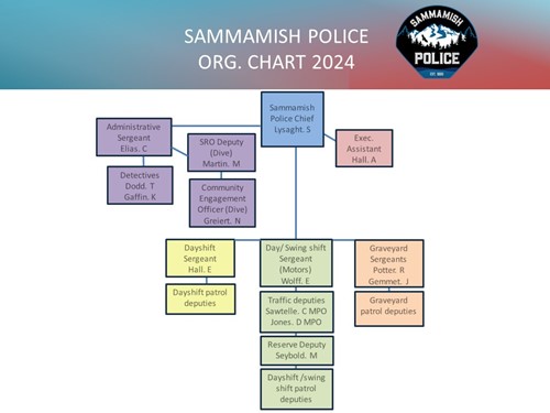 Sammamish Police Dept Org Chart 2024