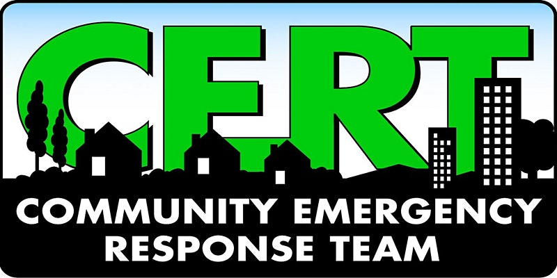 Image that says CERT Community Emergency Response Team